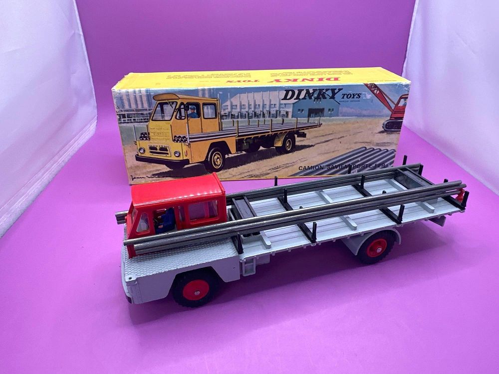 Lot 360: Super Rare French Dinky 885 Saviem Steel Carrier...