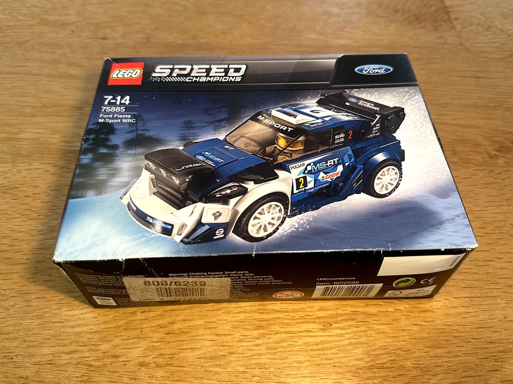 Lot 175: LEGO Speed Champions 75885 Ford Fiesta M-Sport WRC - Unopened Slight box crushing.