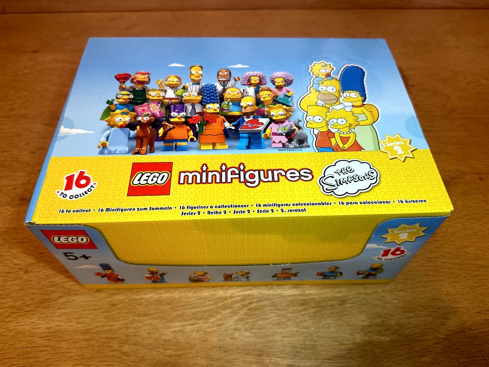 Lot 158: RARE LEGO The Simpsons Minifigures Series 2 (71009) - Factory Sealed Box of 60 SHOPSTOCK UNOPENED