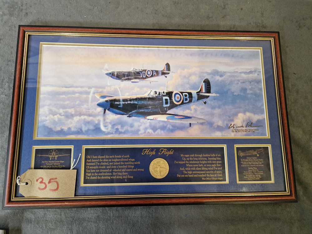 Lot 518: Signature Edition 75 Th Anniversary Spitfire Print Philip...