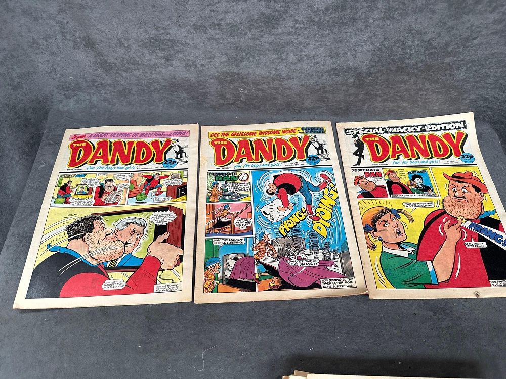 Lot 532: Aprox 18 The Dandy Vintage Comics 1988