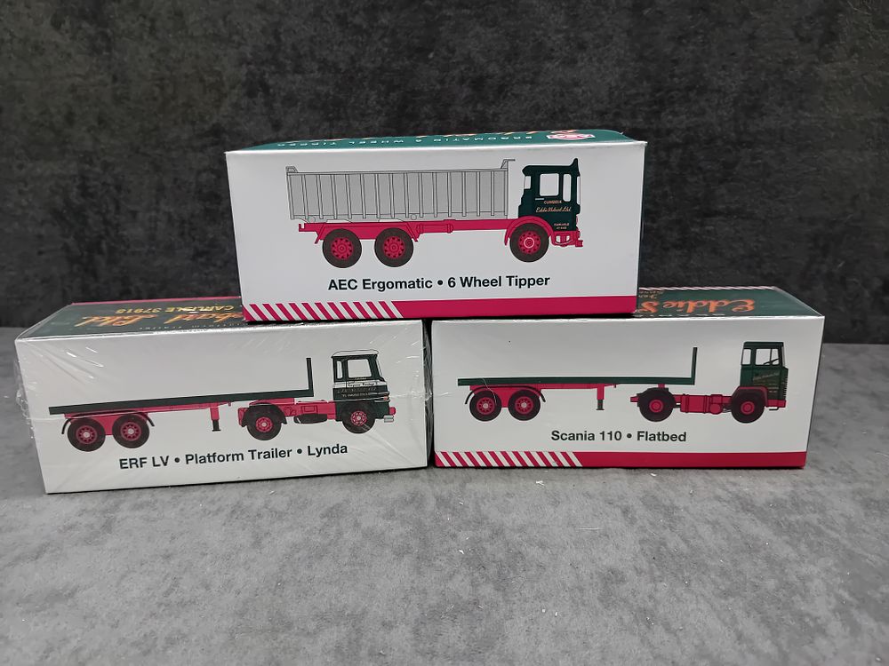 Lot 239: Lot of 3 Atlas Editions Eddie Stowbart vehicles ...