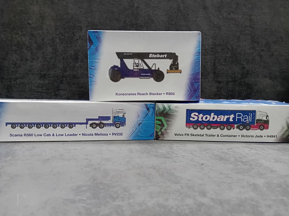 Lot 367: Lot of 3 Atlas Editions Eddie Stowbart vehicles ...