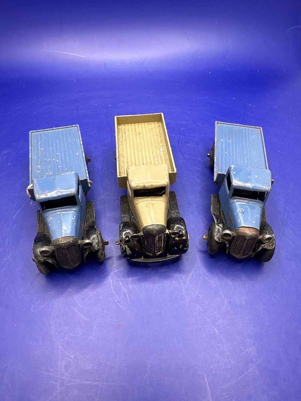 Lot 342: 3 x Dinky flat Bed Trucks as pictured....