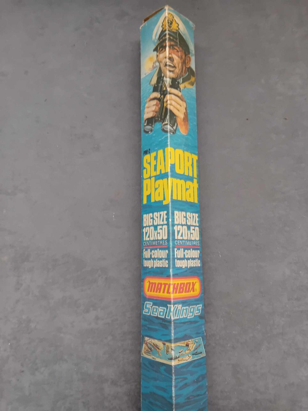 Lot 173: Matchbox Seaport Playmat 120cm x 50cm And collection...