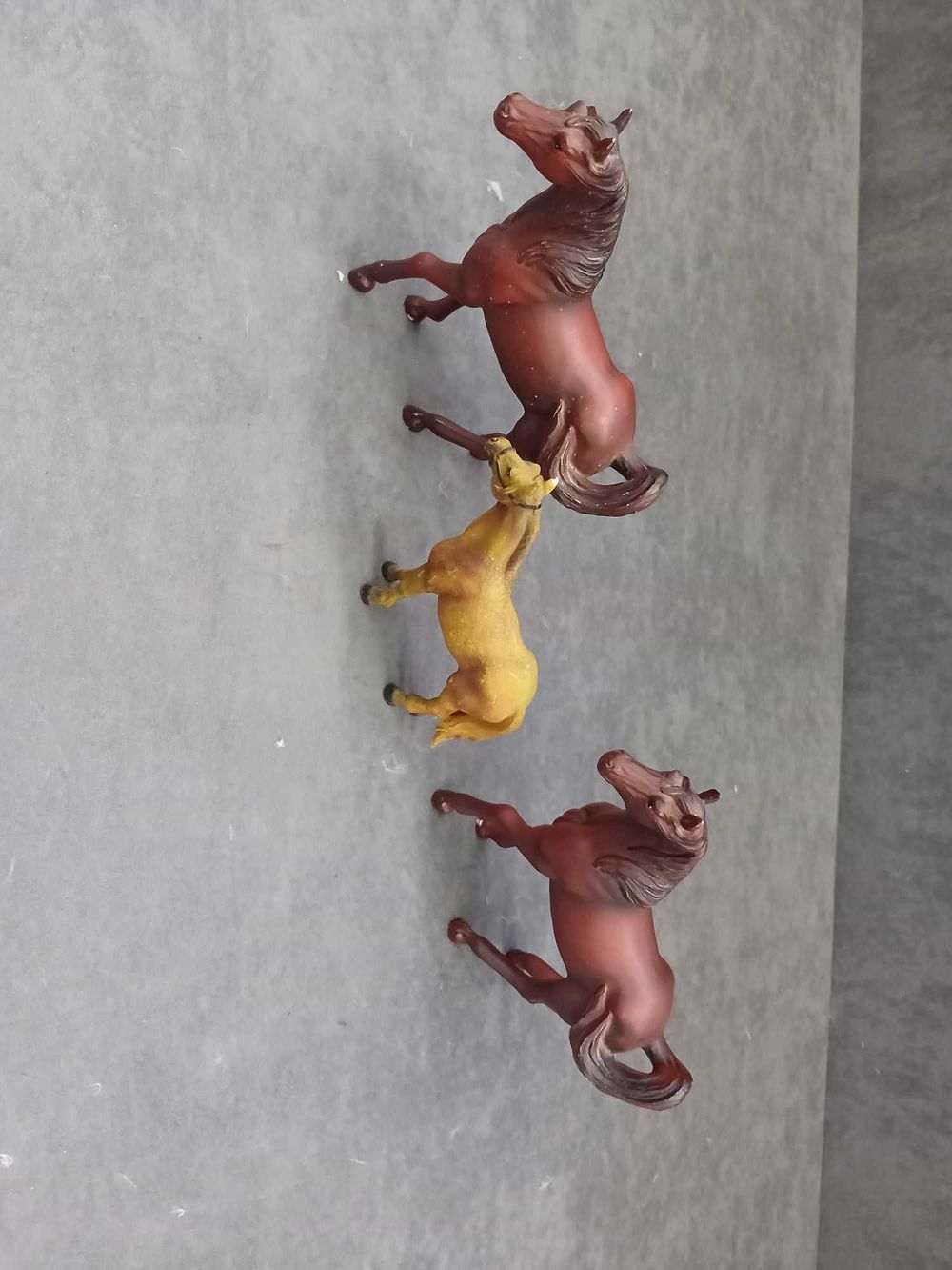 Lot 1077: 3 x horse statuettes as pictured