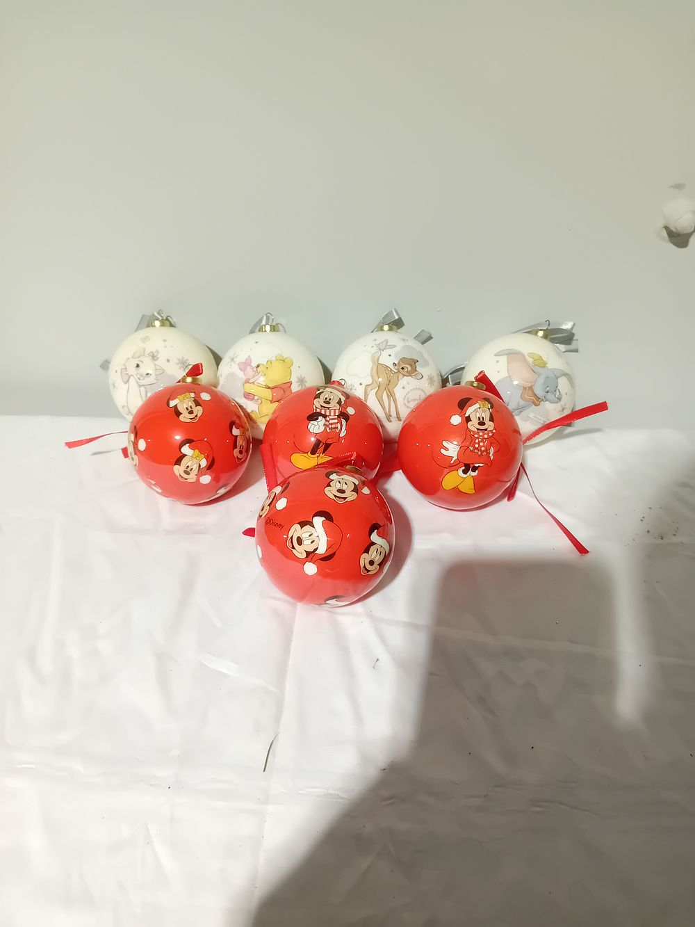 Lot 1106: Mixed lot of Disney themed Christmas baubles 