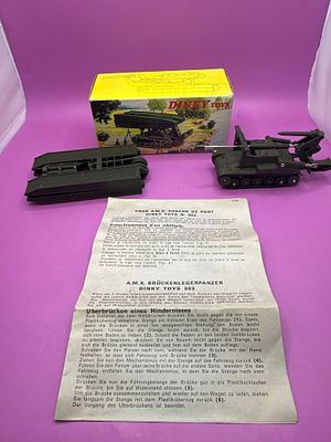 Hard to find French military dinky number 883 Char AMX 13 bricklayer, 1966 to 1971 mint in 