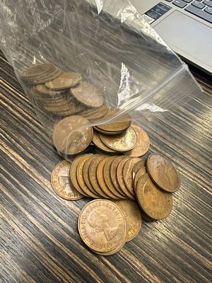50 x 1967 Pennies