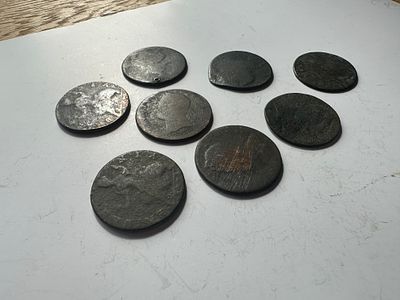 Very Worn George halfpenny 17/1800s