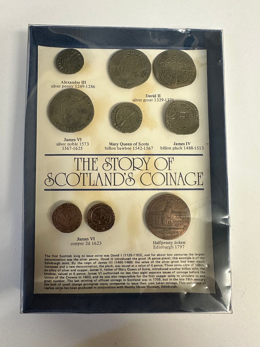 Lot 244: Display set of Scottish Coinage as pictured 