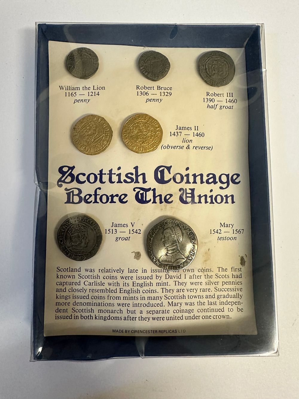 Lot 243: Display set of Scottish Coinage as pictured 