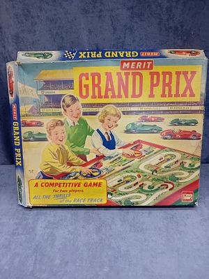 Grand Prix game made by Merit in original box as pictured