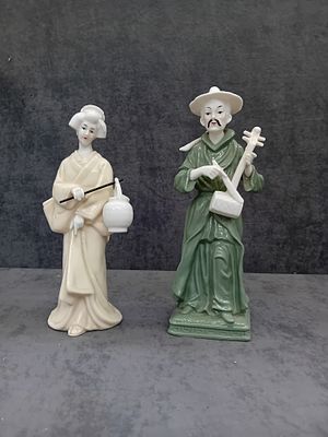 2 Japanese ornaments as pictured