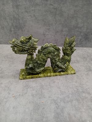 Feng Shui Ornaments Chinese Zodiac Jadeite Dragon Statue