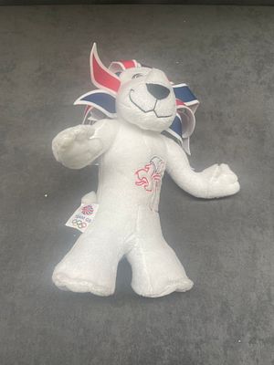 Team GB's Pride The Lion Olympics Official Mascot Plush Soft Toy 12"