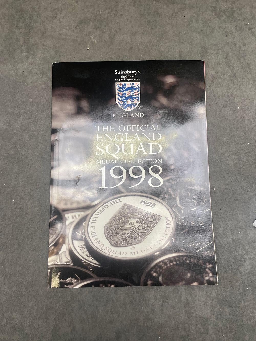 Lot 210: The official England squad medal collection 1998 