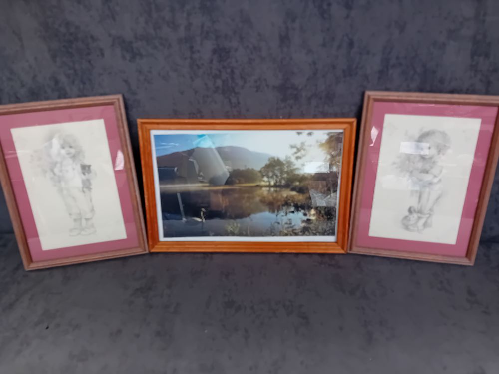 Lot 1054: Mixed lot of 3 prints as pictured