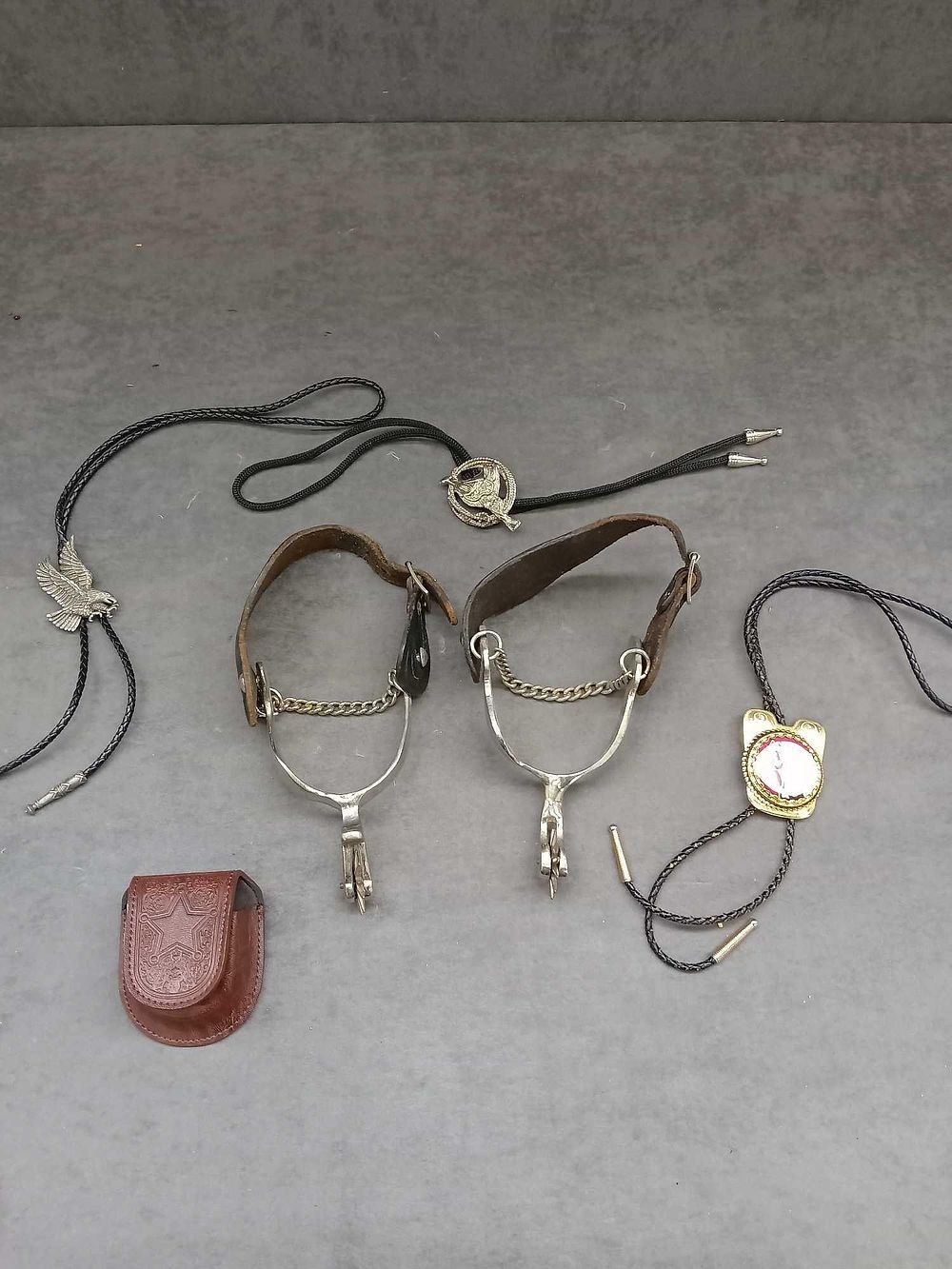 Lot 1085: Western themed dress items as pictured