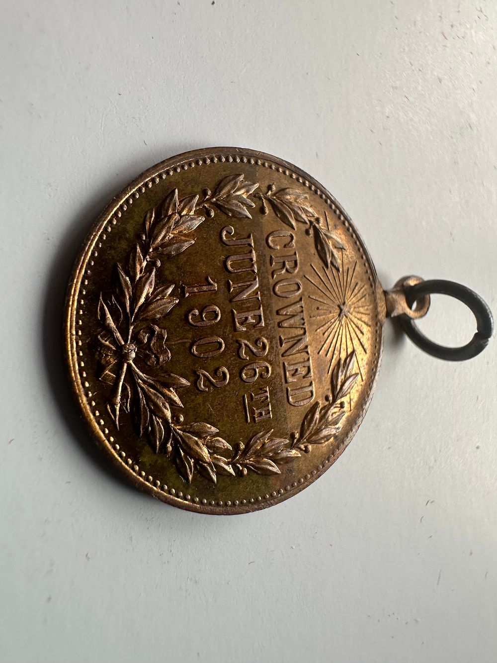 Lot 186: 1902 Coronation souvenir medal for King Edward the...