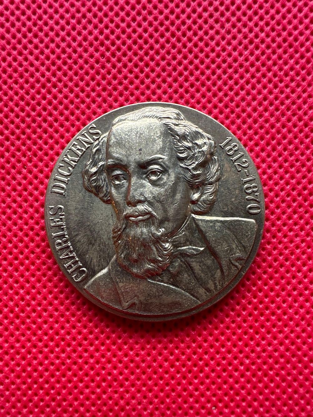 Lot 193: Charles Dickens 1812-1870 medal in great condition