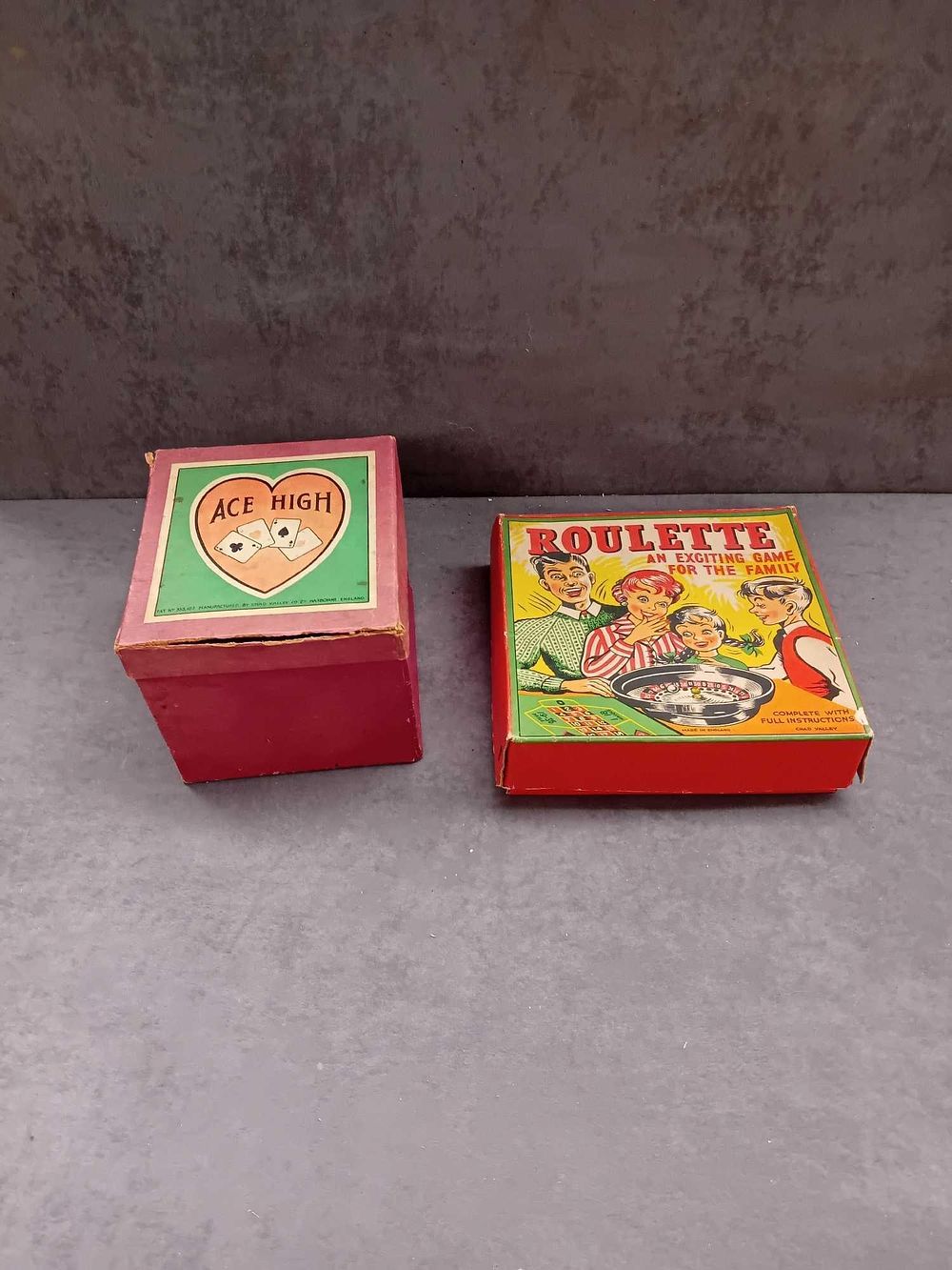 Lot 379: 2 x vintage board games 1 x Ace...