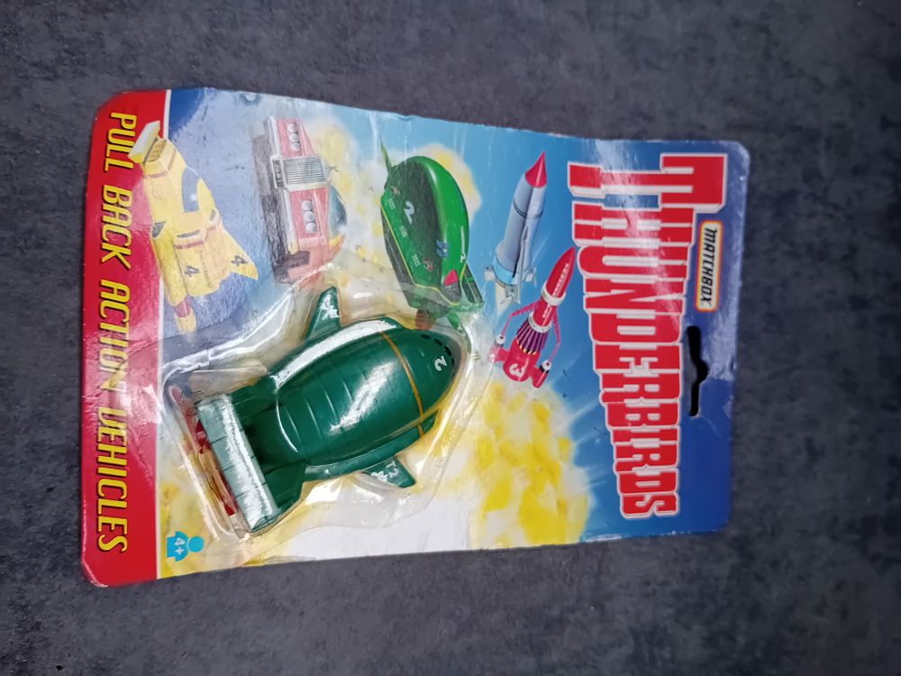 Lot 737: Matchbox Thunderbirds Pull back action vehicles Thunder bird...