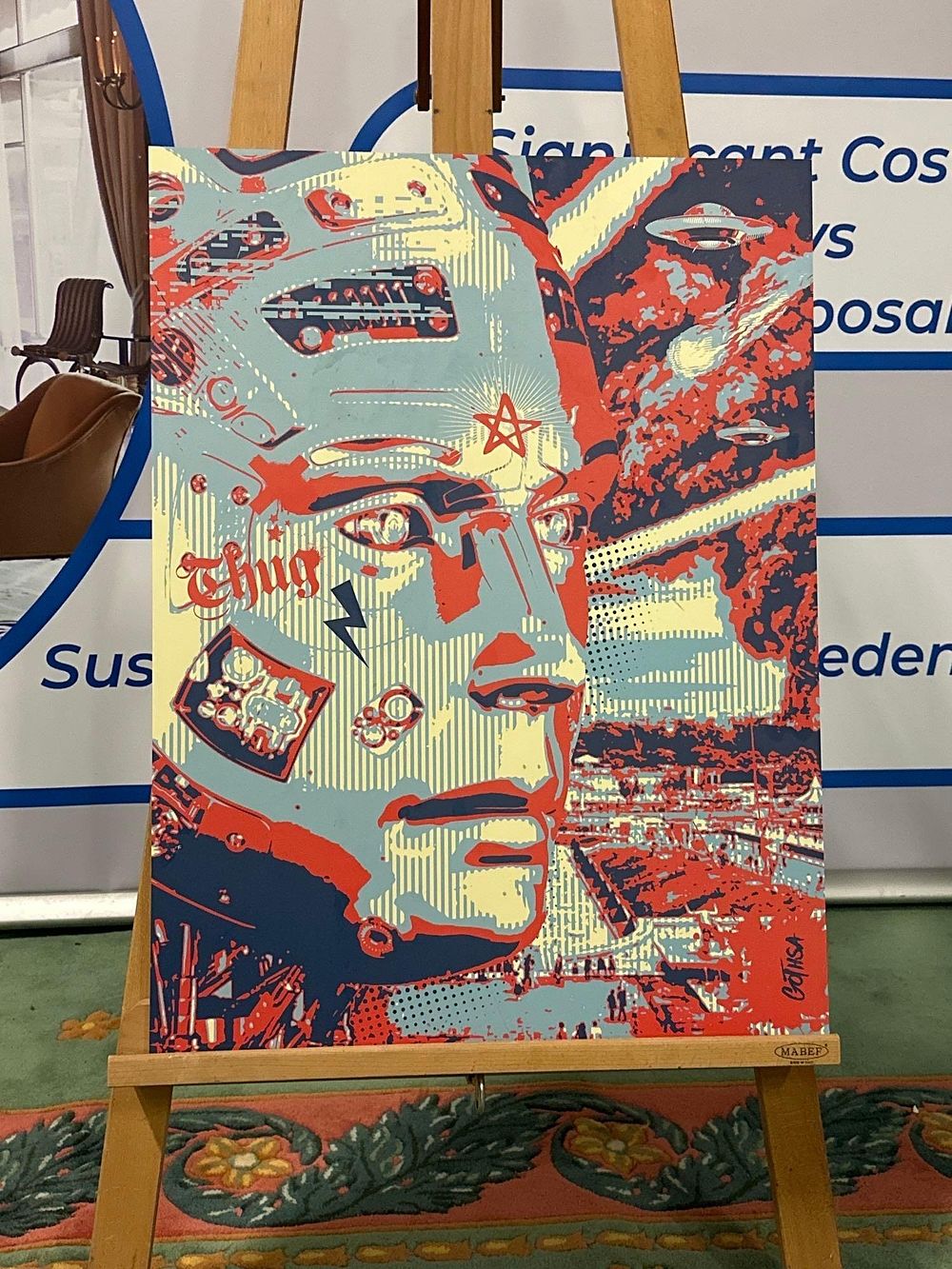 Lot 767: The Protector By Gothsa Print In Colours (Finish...