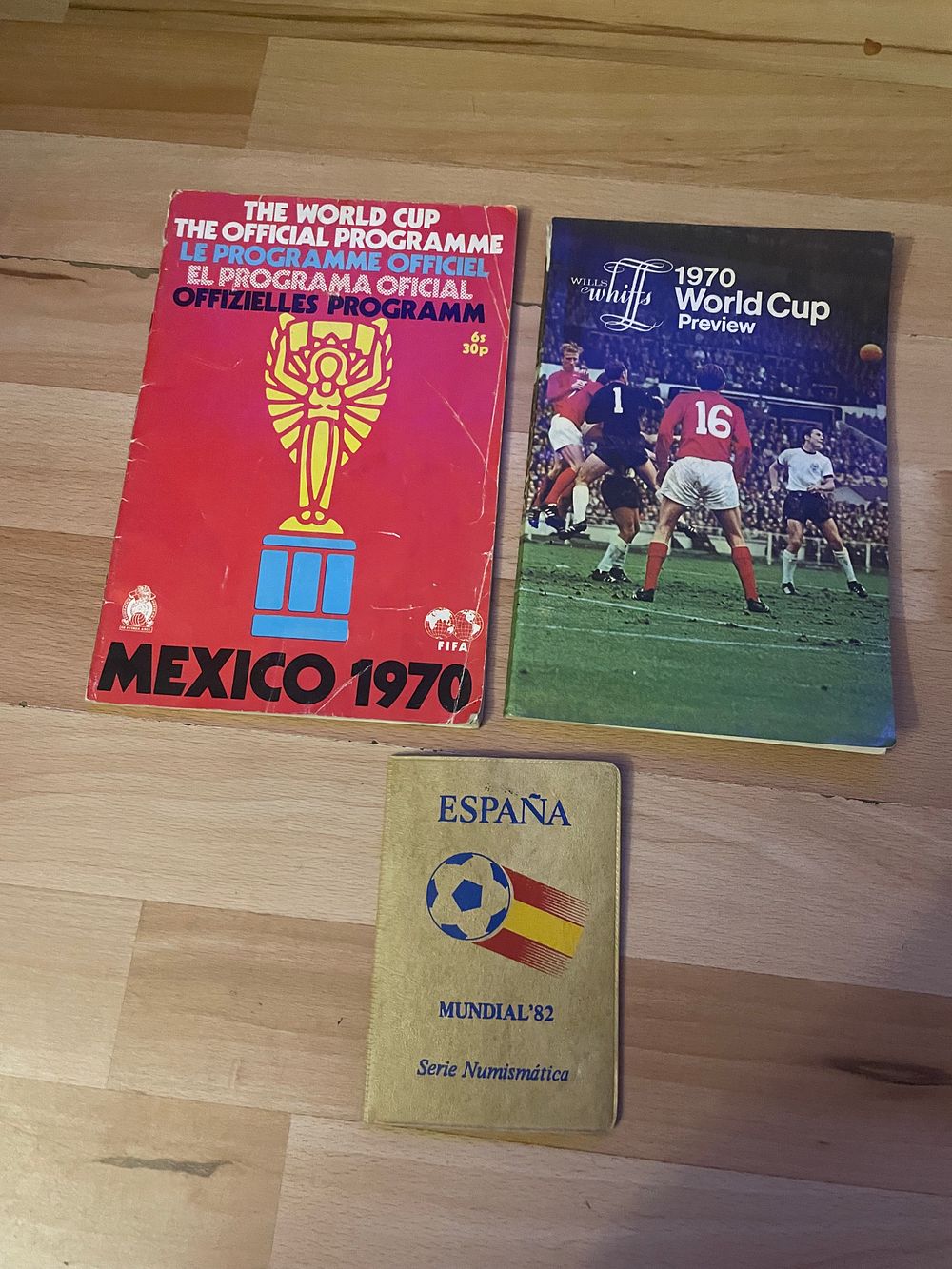 Lot 790: 2 World Cup match day programmes and Spanish...