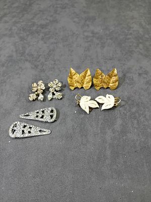 Mixed Lot of clip on ear rings and hair clips as pictured.