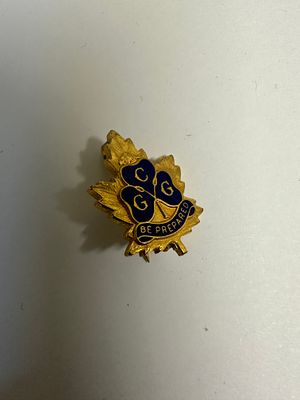 Enamel Pin badge, Vintage Canadian Girl Guides