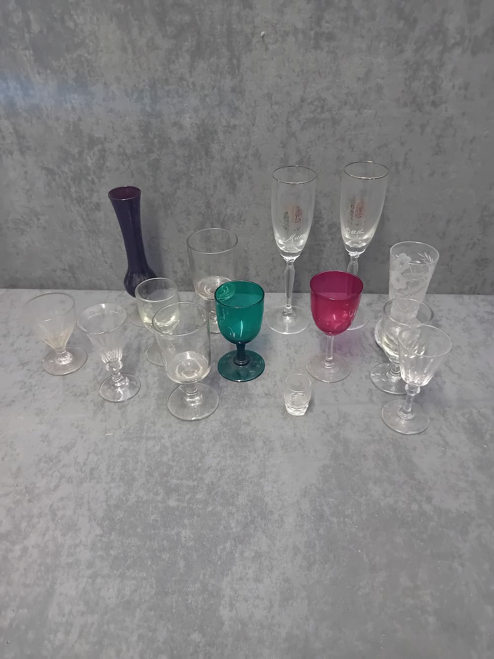 Lot 315: Mixed lot of Glass ware containg Glass From...