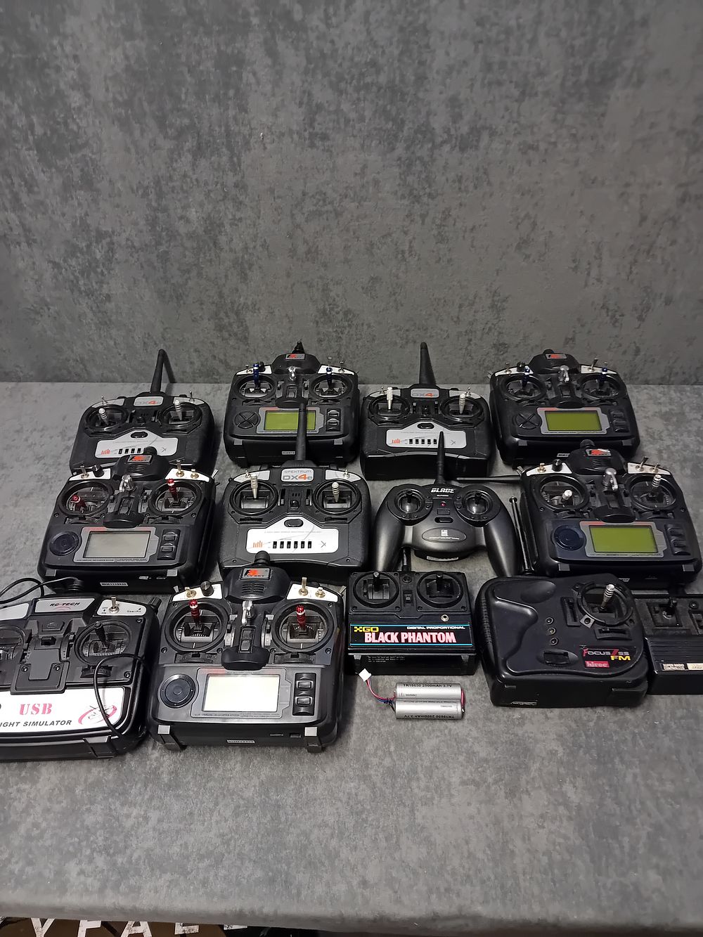 Lot 471: Huge mixed Lot of RC Controllers as pictured ...