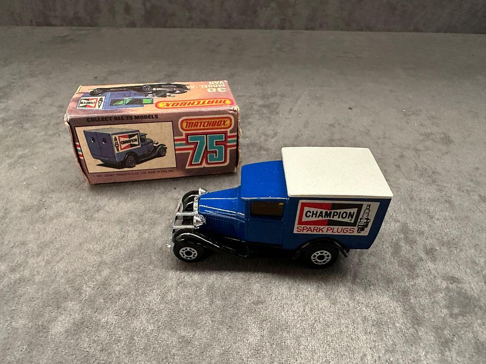 Lot 203: Matchbox 75 Model A Ford Van #38