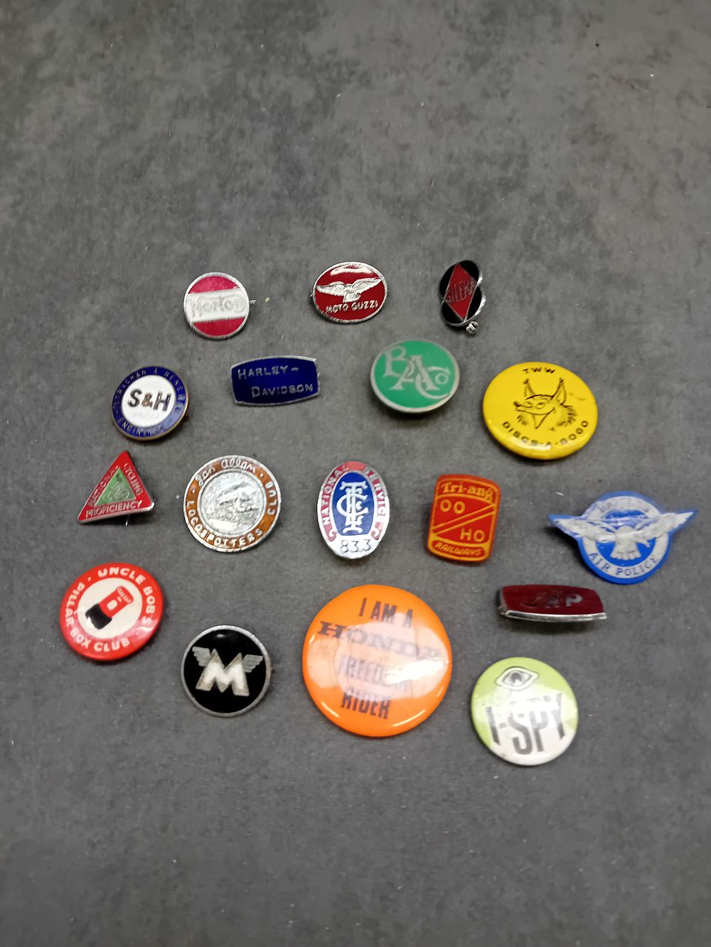 Lot 347: Mixed lot of pin badges as pictured