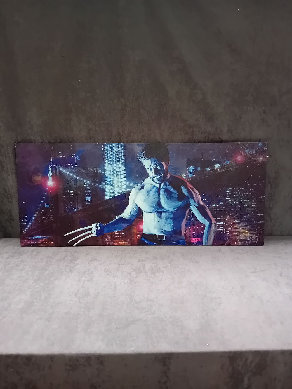 Lot 247: Wolverine large canvas print Sizes 51cm x 122cm...