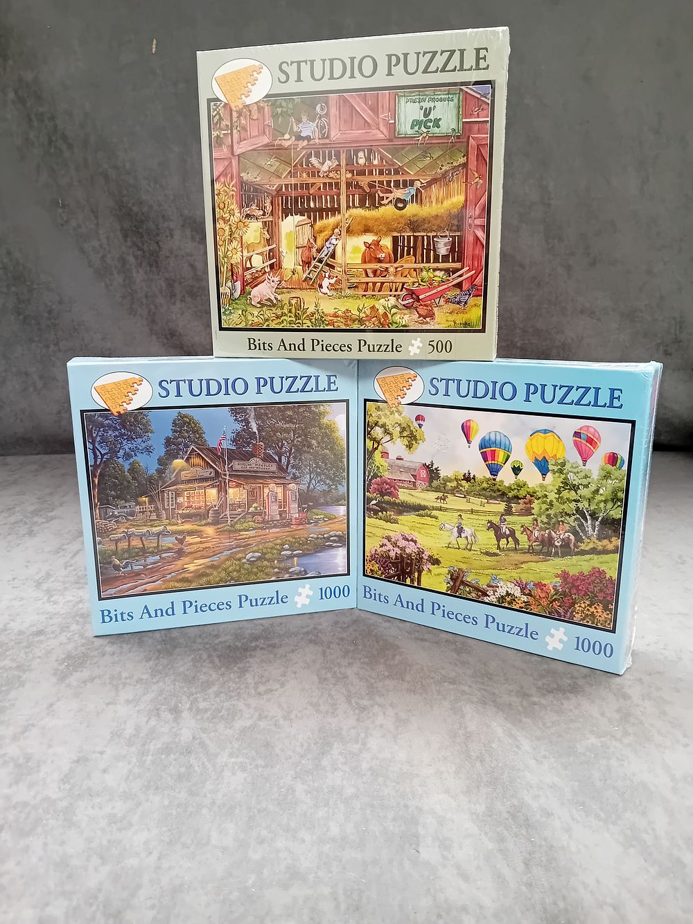 Lot 165: 3 x Studio Puzzles as pictured new with...