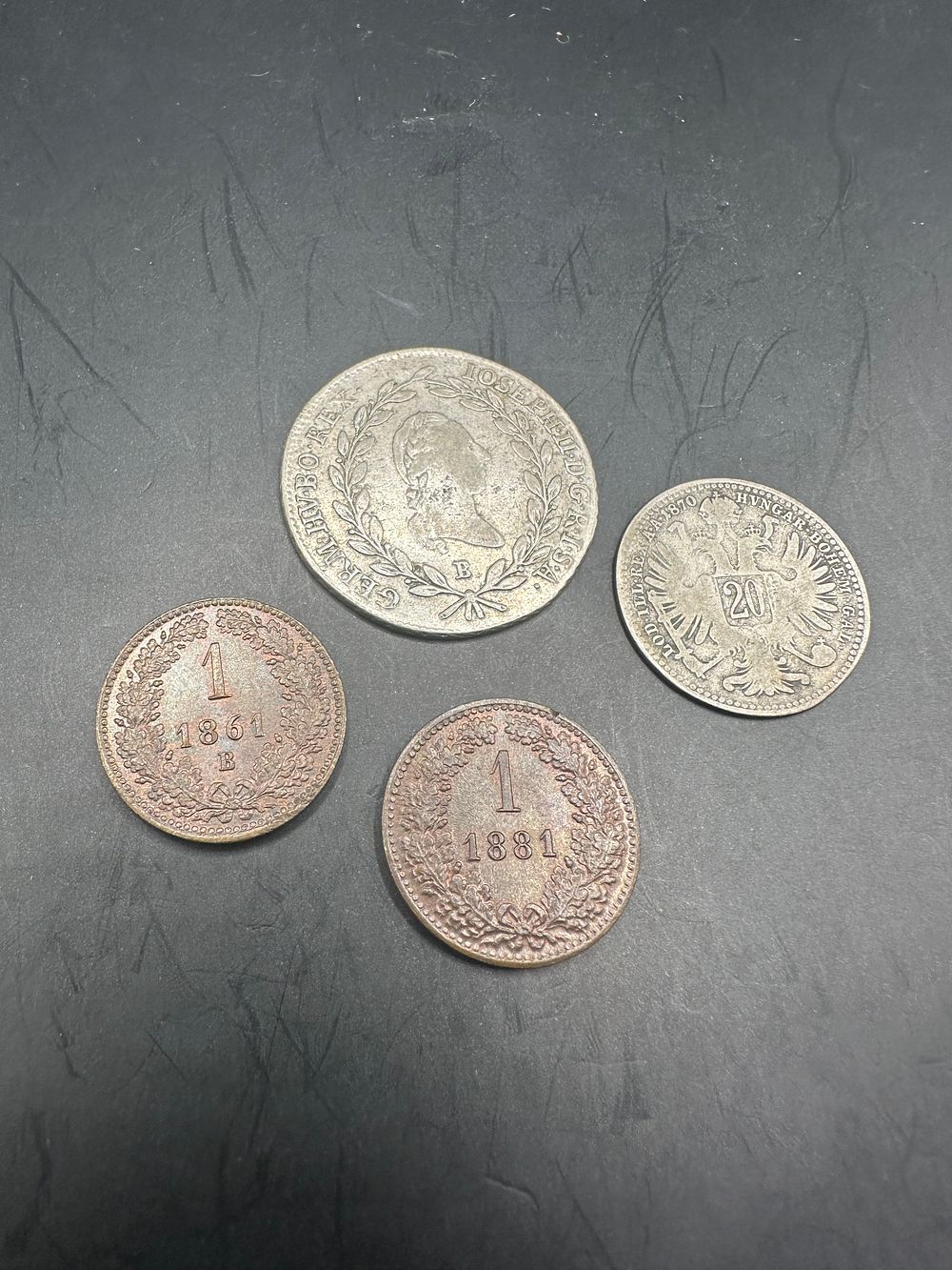 Lot 258: Rare 1786 Austrian Emperor Joseph II silver 20...