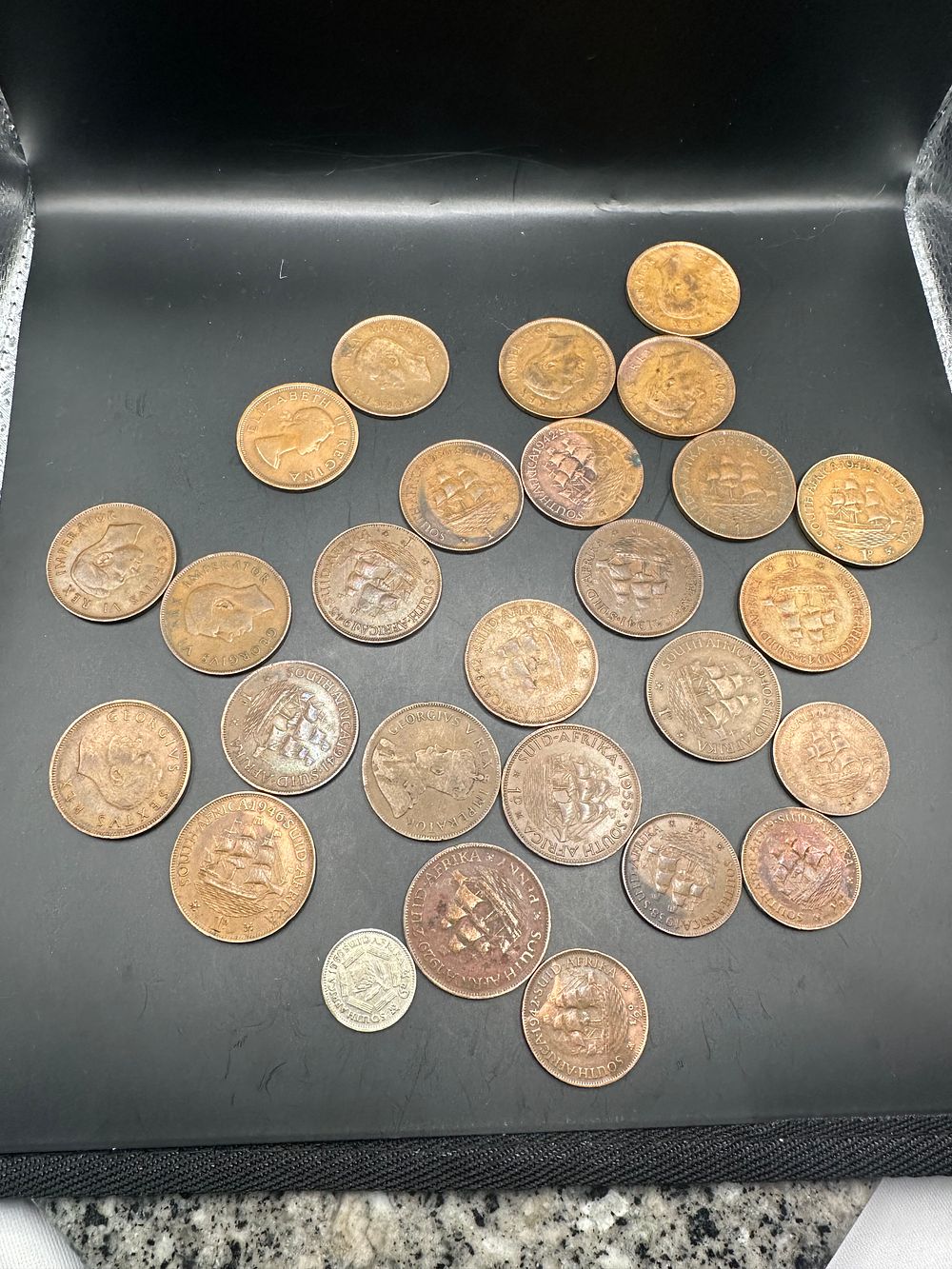 Lot 254: Mixed lot of old South African coins as...