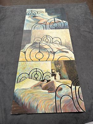 Vincent (2004) – Set of 3 Figurative Paintings 
A striking set of three original figurative 