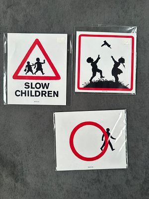 Banksy Limited Edition Stickers as pictured - from Bristol museum Banksy convention