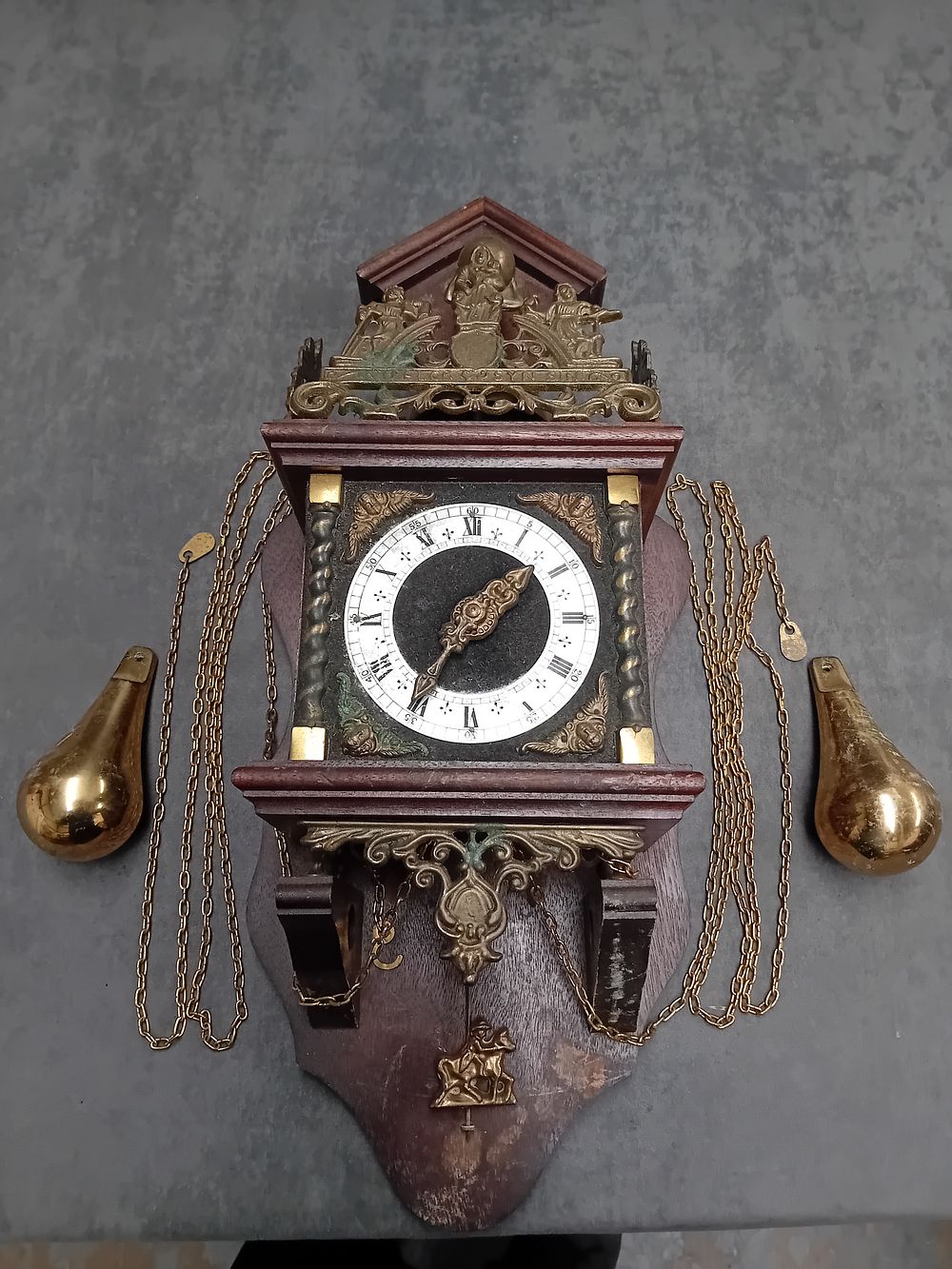 Lot 390: FHS Germany Chiming Clock. 261-080B