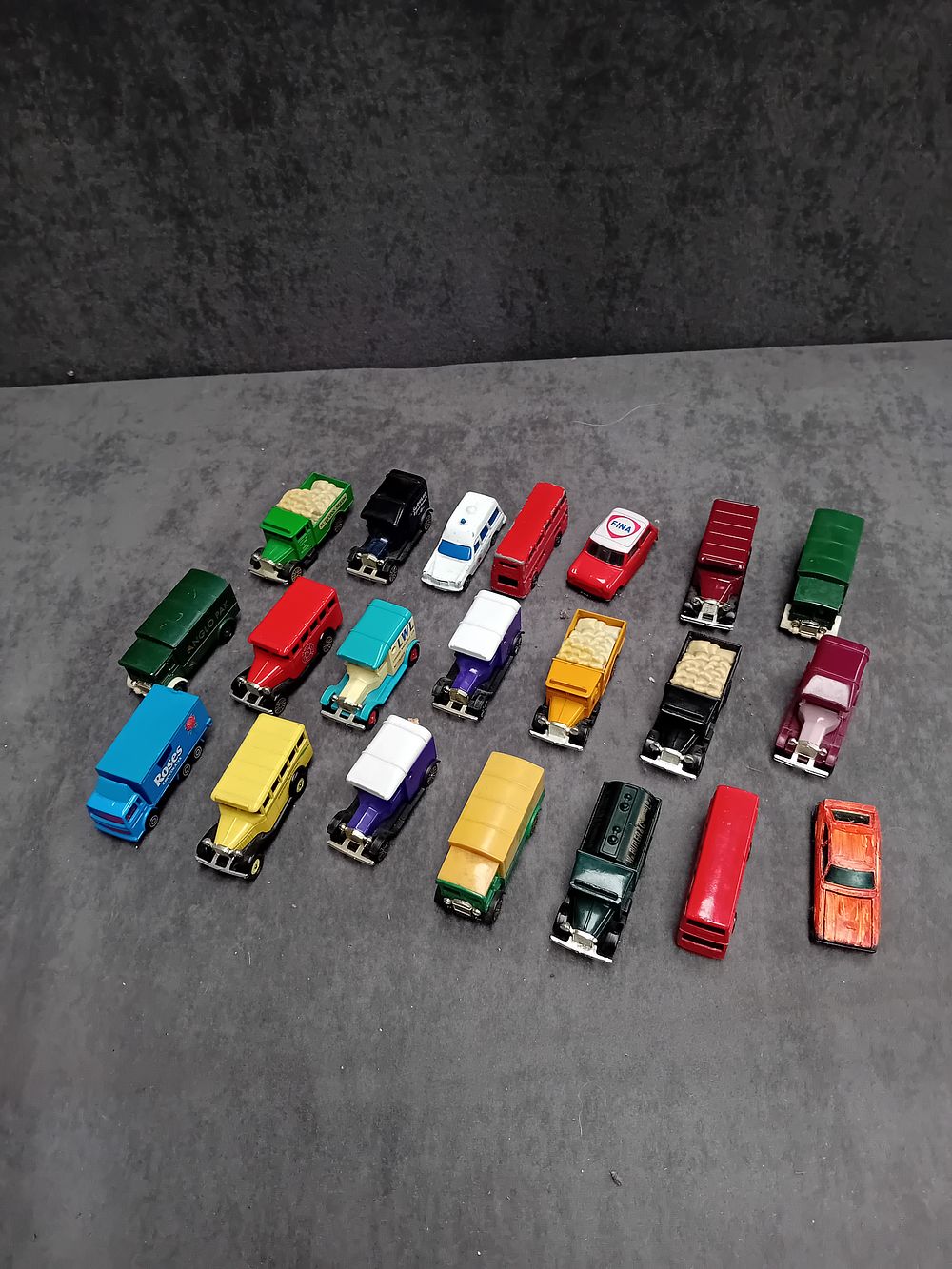 Lot 460: MIXED LOT OF CORGI DIECASTS IN PLAYED WITH...