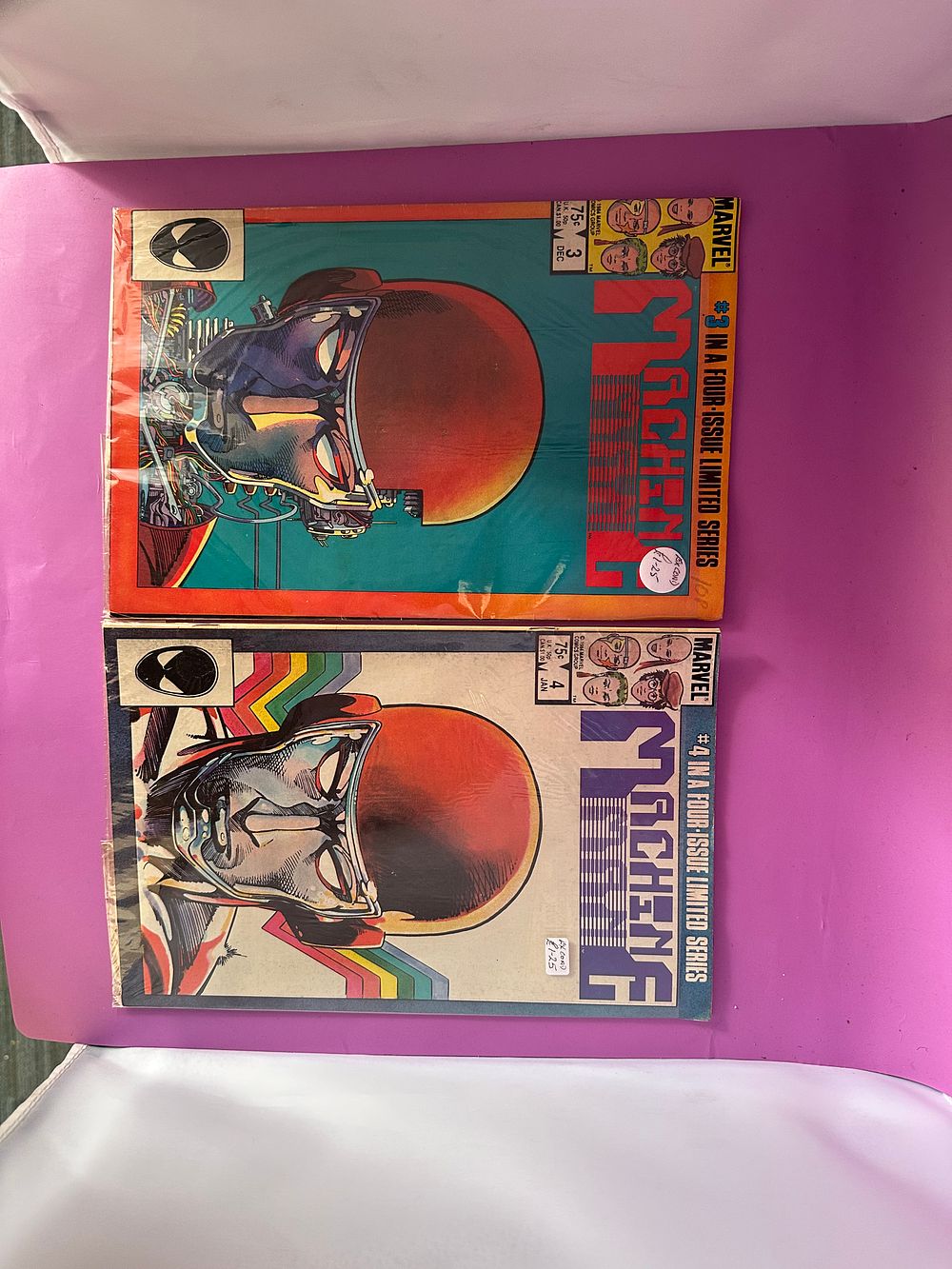 Lot 653: Marvel Comics machine man issues 3 and 4