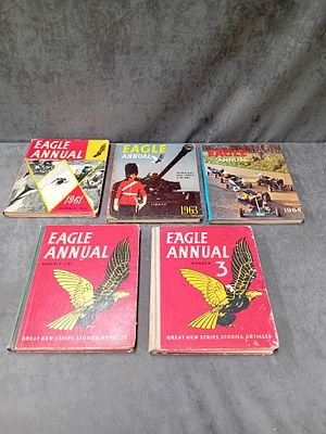 5 xEagle Annuals 
numbers 1 3 10 1963 1964