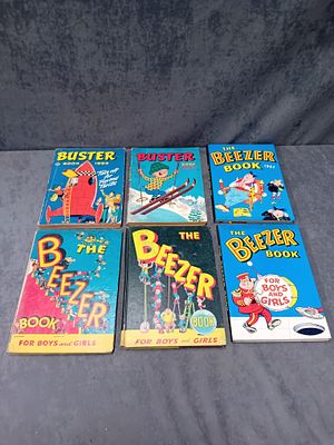 Mixed lot of Childrens books 
2 x Buster Books 1963 1967 
4 x The Beezer books
