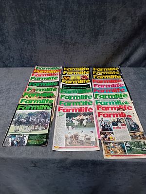 Farmers Weekly Farmlife magazine 1985-1986 as pictured