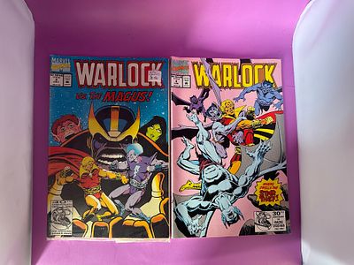 Marvel comics warlock issues, 3 and 4 (30th anniversary in f spiderman editions)
