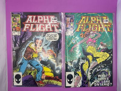 Pair of Marve Alpha Flight Comics, issues 13 and 14