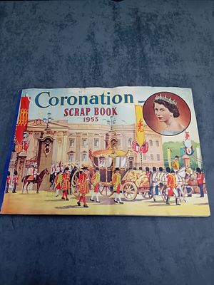 Queen Elizabeth 1953 Coronation Scrap Book - Filled With Newspaper stories.